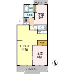 ハビテーションWADAの物件間取画像